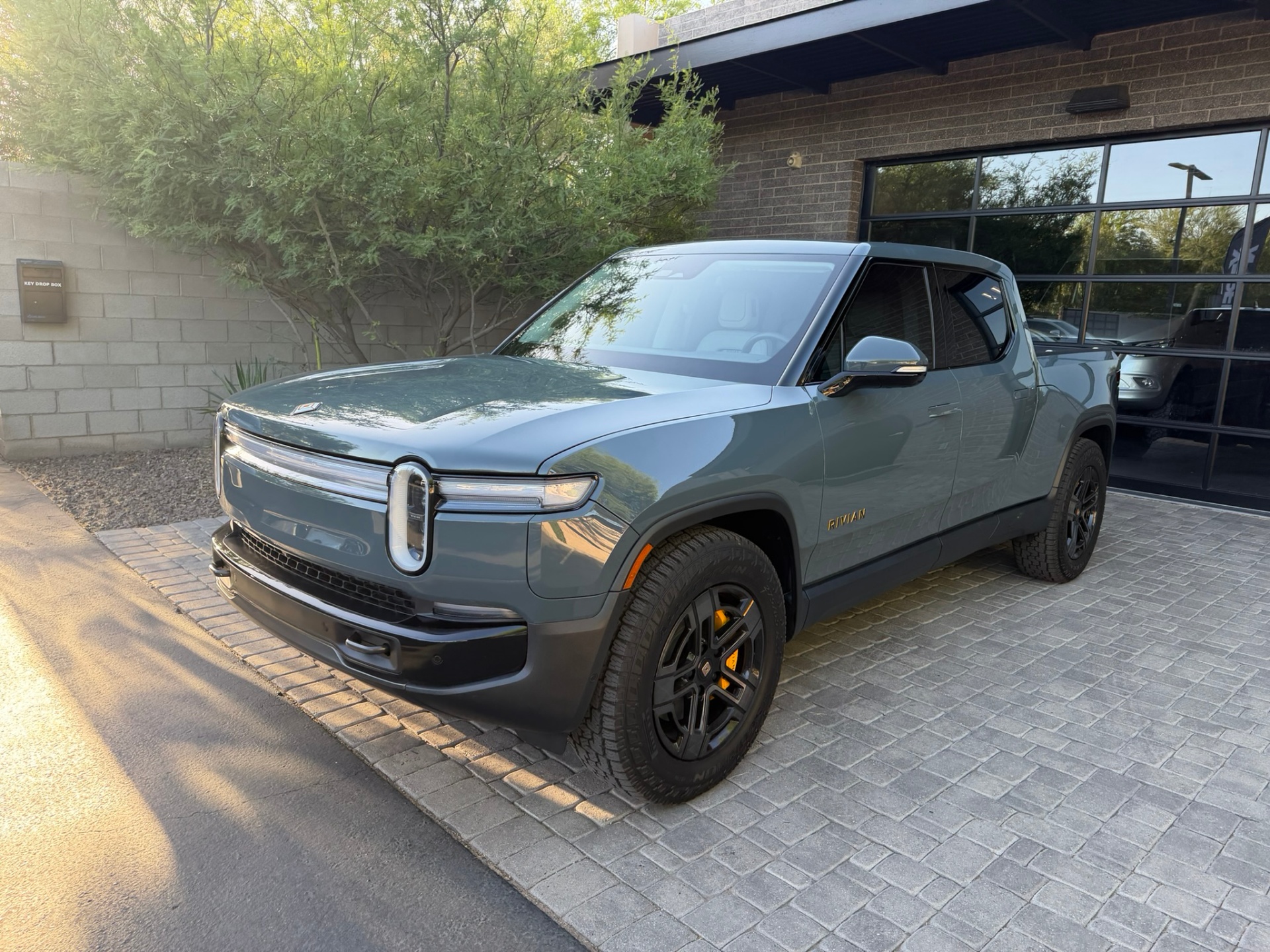 Rivian truck with ceramic coating finish