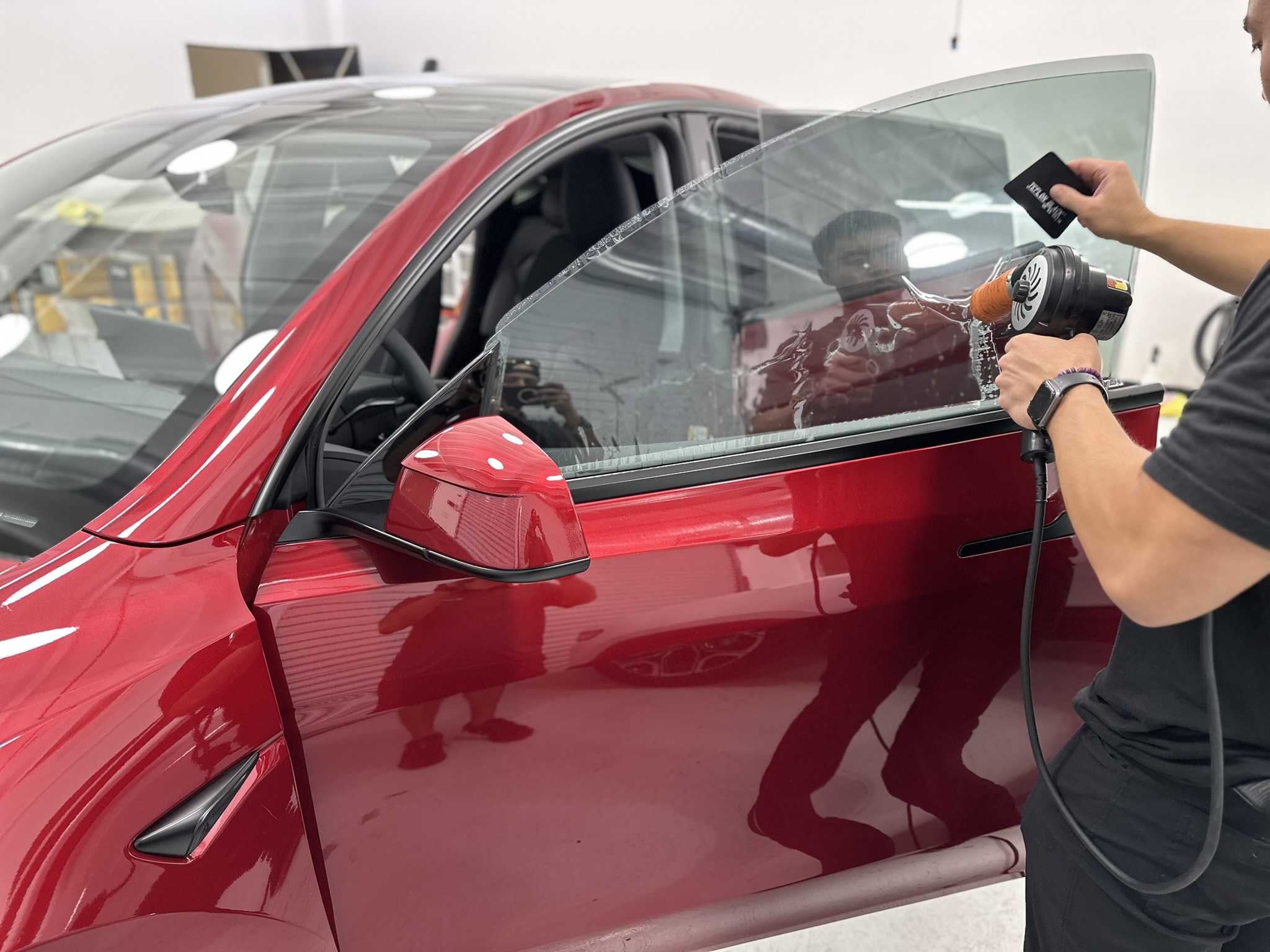 Window tint installation