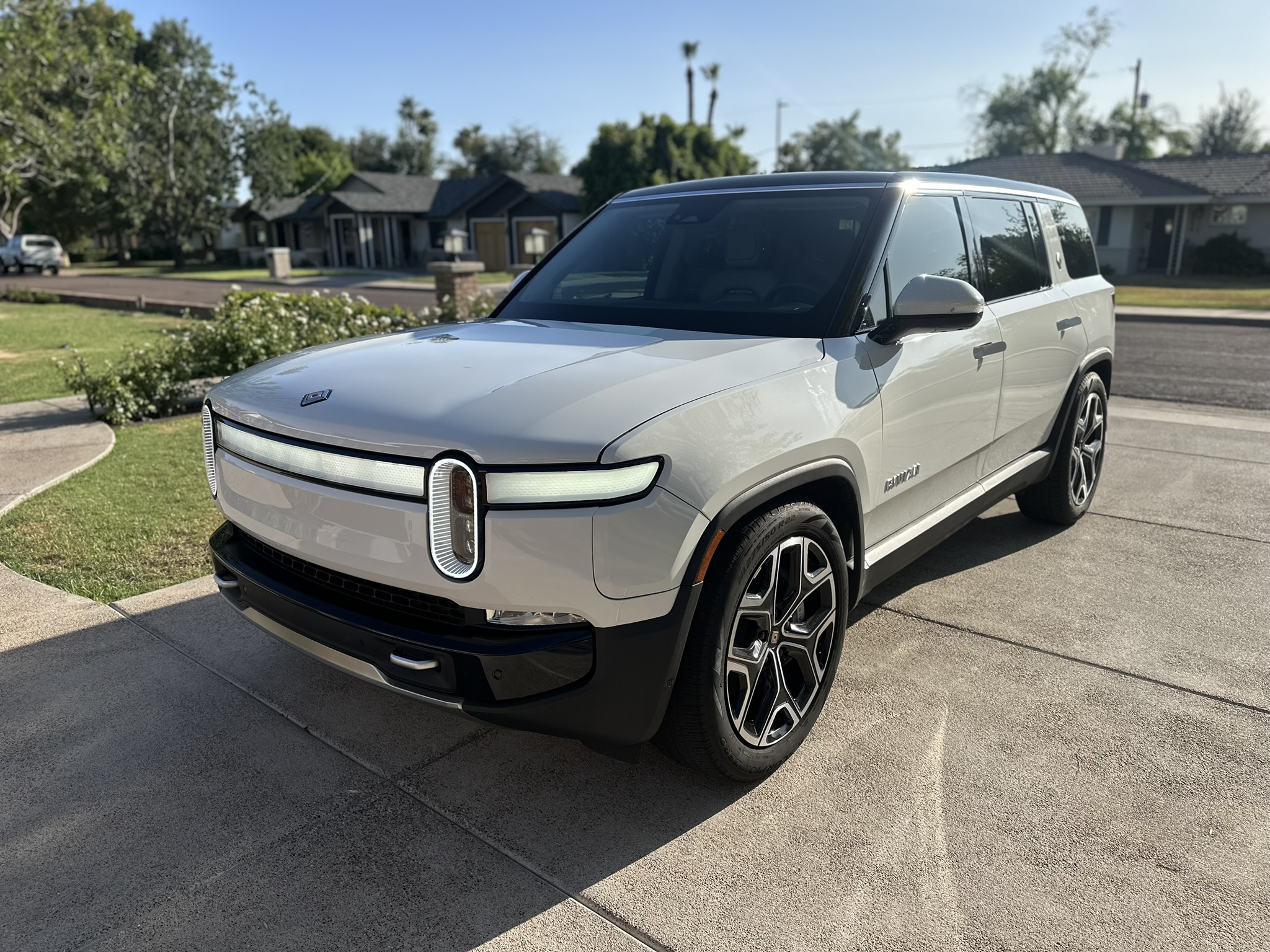 Rivian with protected glossy paint