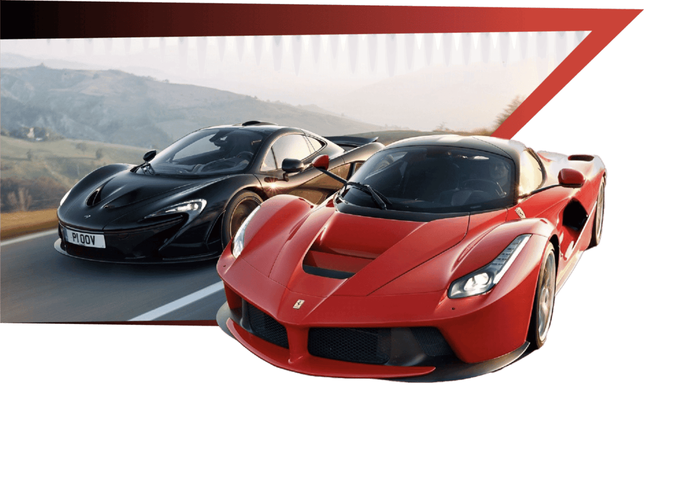 Ferrari LaFerrari and McLaren P1 supercars