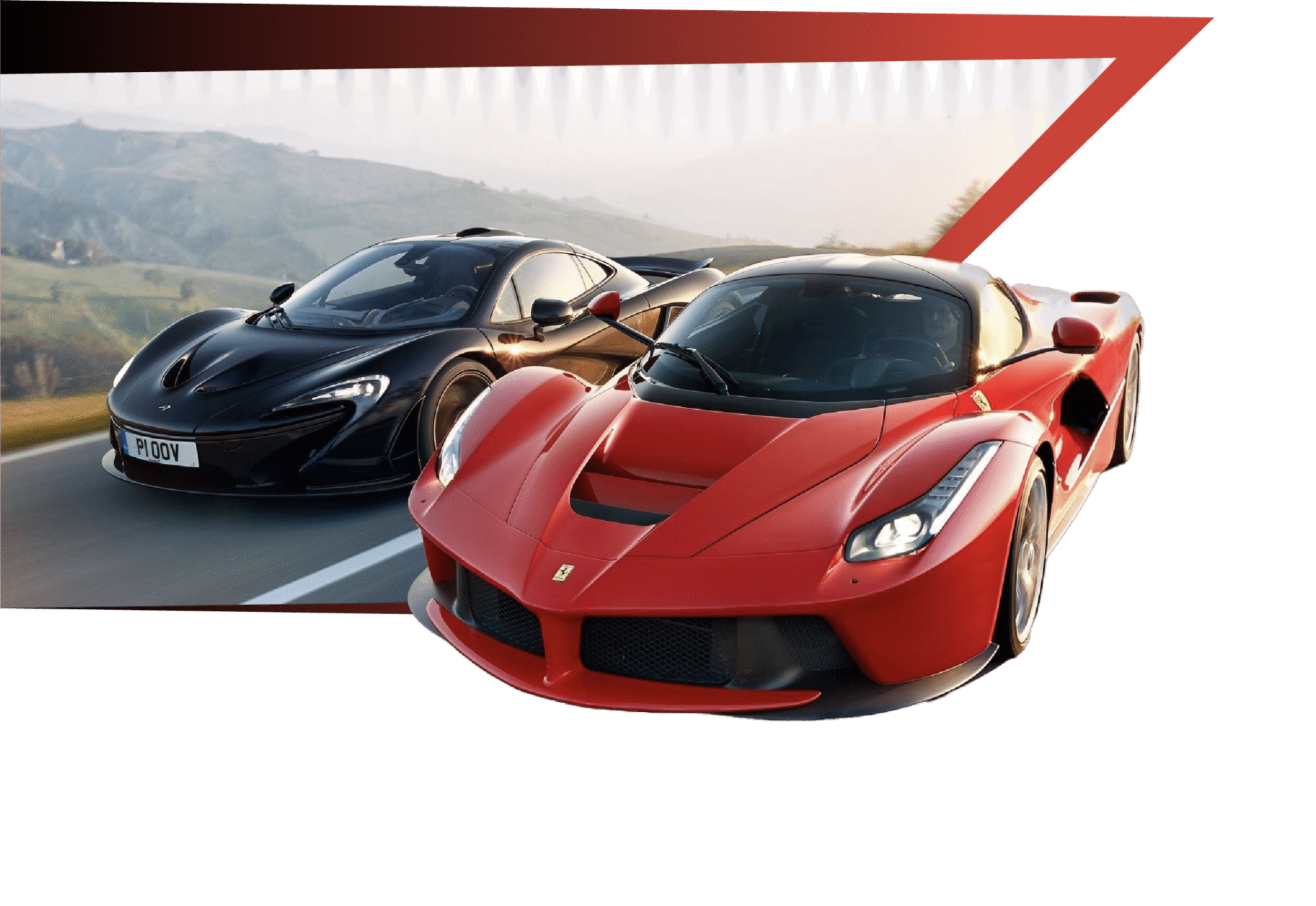 Ferrari LaFerrari and McLaren P1 supercars