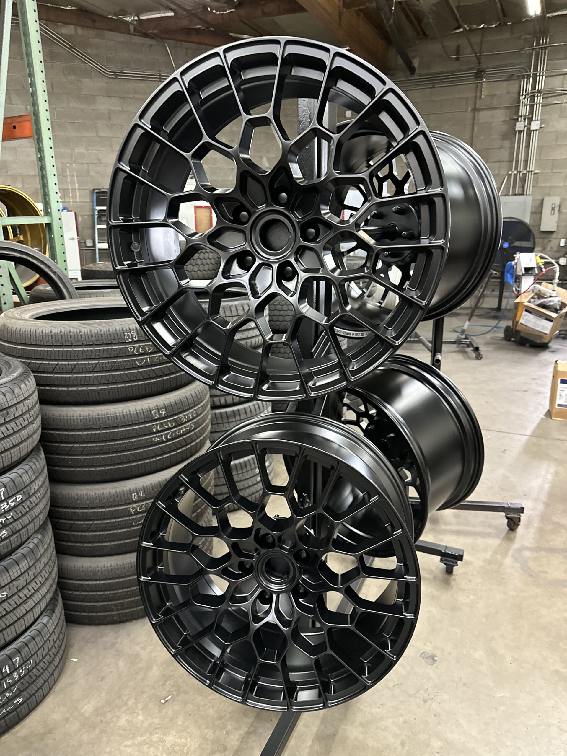 Finished powder coated wheels tempe az