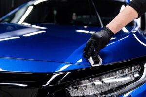 Professional exterior car detailing.